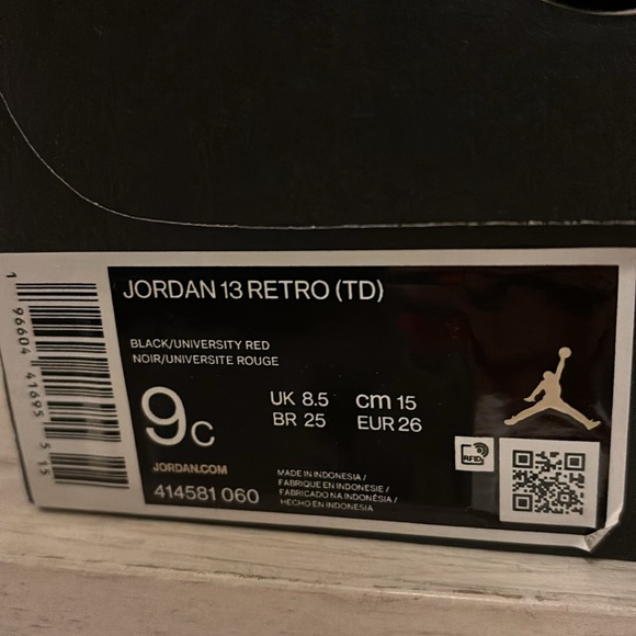 Jordan 13 retro toddler size 9 - Picture 11 of 11